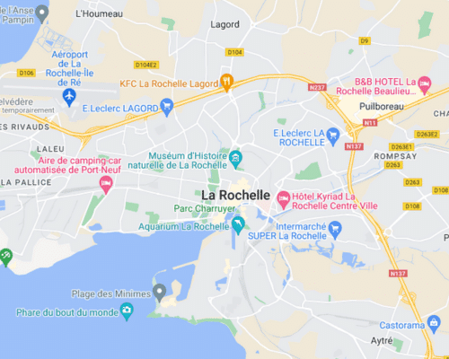 carte ville La Rochelle