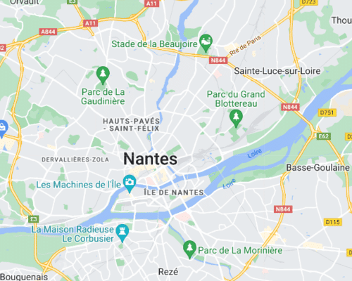 plan ville de Nantes