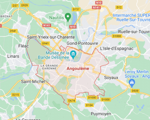 Plan ville Angoulême